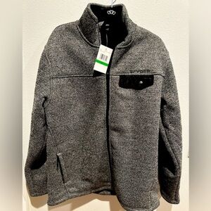 NWT Spyder zip up jacket in grey.  It is a size large